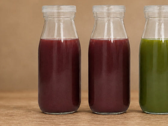 Berry juices made with Rubisco Protein Concentrate